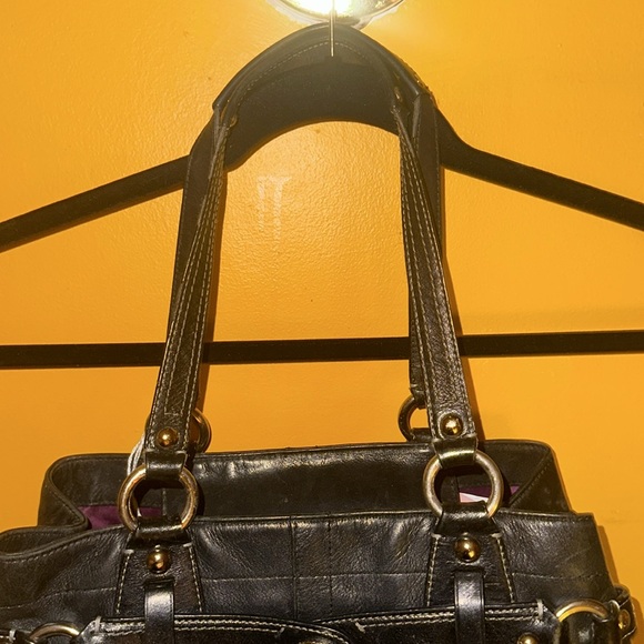 RARE COACH Beautiful black leather - Picture 8 of 12